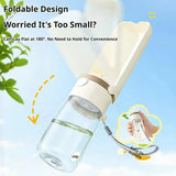 Portable Pet Water Bottle For Dogs Cats Foldable Travel Feeder Leakproof Outdoor Drinking Cup With One Button Dispensing Accesso