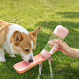 3 In 1 Pet Water Bottle Portable Leakproof Dogs Water Dispenser Spray Cooling Food Storage Feeder Bowl Cats Outdoor Travel Cup
