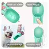 Portable Dog Water Bottle Dog Bowls For Small Large Dogs Cat Outdoor Leakproof Walking Drinking Bowls Puppy and Pets Supplies