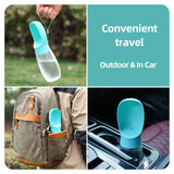 300/500ml Portable Pet Water Bottle, Outdoor Travel Drinking Cup Dispenser for Puppies Small Large Dogs Cats Labrador