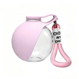 Plastic Pet Water Bottle, Outdoor Preparation with Pink and Blue Foldable Bowls,