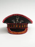 Halloween Men and Women's Party Hat Metal Foxes Skulls Smiling Pumpkin Three-dimensional Rivets Design Festival Carnival