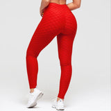 Leggings Women Gym High Waist Push Up Yoga Pants Jacquard Fitness Legging Running Trousers Woman Tight Sport Pants - Presidential Brand (R)