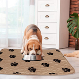 Washable Pet Diaper Mat Waterproof Dog Urine Pad Reusable Dogs Cat Diapers Pads Cute Paw Print Seat Cover Mats For Sofa Bed