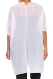 Plus Size Women's Front Tie Beach Dress Cove Up Swimwear Made in USA - Presidential Brand (R)