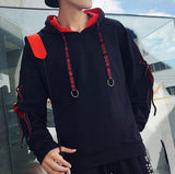 Mens Hoodie with Criss Cross Sleeve - Presidential Brand (R)