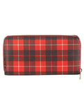 CHECKERED PRINT VINYL CLUTCH WALLET - Presidential Brand (R)