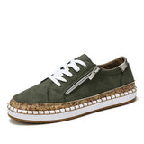 Women Folkways Printing Comfy Non Slip Casual Chunky Flats Shoes - Presidential Brand (R)
