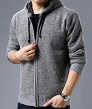 Mens Zipped Up Hooded Jacket in Blue - Presidential Brand (R)