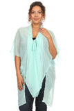 Plus Size Women's Front Tie Beach Dress Cove Up Swimwear Made in USA - Presidential Brand (R)