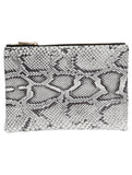 SNAKE PRINT VINYL CLUTCH - Presidential Brand (R)