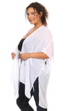 Plus Size Women's Front Tie Beach Dress Cove Up Swimwear Made in USA - Presidential Brand (R)