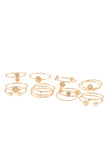Ladies fashion multi ring set - Presidential Brand (R)