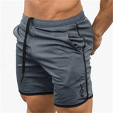 GITF mens gym fitness shorts Bodybuilding jogging workout male shorts pants sport Run Breathable Quick drying Mesh Sweatpants