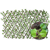 Retractable Artificial Garden Fence Wood Vines Climbing Frame Gardening Plant Fence Vegetable Plant Decor Greenery Walls 40a - Presidential Brand (R)