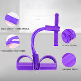 Fitness Gum 4 Tube Resistance Bands Latex Pedal Exerciser Sit-up Pull Rope Expander Elastic Bands Yoga equipment Pilates Workout - Presidential Brand (R)