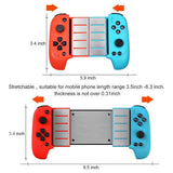 Upgraded Saitake 7007F Wireless Bluetooth Game Controller Telescopic Gamepad Joystick for Samsung Android Phone PC - Presidential Brand (R)
