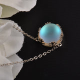 Moonlight Stone Aurora Borealis Bracelet s925 Sterling Silver Elegant - Presidential Brand (R)