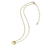 Yellow Gold Flashed Sterling Silver C Letter Initial Alphabet Name Personalized 925 Silver Necklace, 15” + Extender - Presidential Brand (R)
