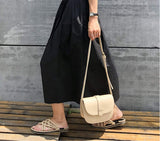 Womens Snap Button Crossbody Bag - Presidential Brand (R)
