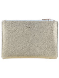 STIPPLED VINYL CLUTCH MAKEUP POUCH - Presidential Brand (R)