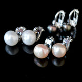 Clip 7mm Cultured Pearl Stud Earrings - Presidential Brand (R)