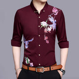 Mens Long Sleeve Pattern Shirt - Presidential Brand (R)