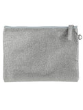 SHIMMER FINISH FABRIC CLUTCH MAKEUP POUCH - Presidential Brand (R)