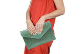 Green Envelope Clutch Bag - Presidential Brand (R)