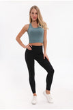 Flexible Racer back Sport Fitness Crop Tops Women - Presidential Brand (R)