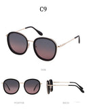 Fashion round sunglasses women men brand luxury design green candy lens pink frame Polarized sun glasses shades - Presidential Brand (R)
