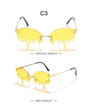 Hot sale Fashion Water drop Sunglasses Women Rimless Wave Punk Sun Glasses Luxury Trending Sunglasses Streetwear Gafas Shades - Presidential Brand (R)