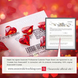 Rose Gold Color Charm Link Chain Bracelets with Fashion Heart Shaped Crystal from Swarovski Women Bracelet Gift Jewelry - Presidential Brand (R)