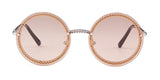Vintage Fashion Round Sunglasses Women 2019 Luxury Brand Design Retro Rimless Frame Sun Glasses Lady Female Shades NO Chain - Presidential Brand (R)