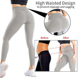 Yoga Pants Leggings Sport Women Fitness Gym High Waist Push Up Yoga Pants Jacquard Fitness Legging Running Trousers - Presidential Brand (R)