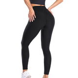 Yoga Pants Leggings Sport Women Fitness Gym High Waist Push Up Yoga Pants Jacquard Fitness Legging Running Trousers - Presidential Brand (R)