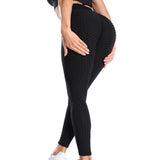 Yoga Pants Leggings Sport Women Fitness Gym High Waist Push Up Yoga Pants Jacquard Fitness Legging Running Trousers - Presidential Brand (R)