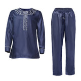 Dashiki Embroidery Shirt Pants 2 Pieces Set - Presidential Brand (R)