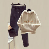 Hoodie Plus Size women hoodies and pants 2 piece set letter print suits - Presidential Brand (R)