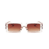 Trendy Rectangle Sunglasses Women Brand Design Black Thick Frame Fashion 90s Cool Sun Glasses Shades Female - Presidential Brand (R)