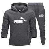 Men's track suit fleece padded hoodie brand casual wear track suit men's jacket + pants warm wool liner winter sweatshirt suit。 - Presidential Brand (R)