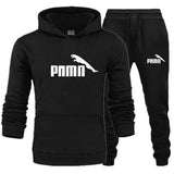 Men's track suit fleece padded hoodie brand casual wear track suit men's jacket + pants warm wool liner winter sweatshirt suit。 - Presidential Brand (R)