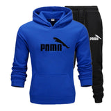 Men's track suit fleece padded hoodie brand casual wear track suit men's jacket + pants warm wool liner winter sweatshirt suit。 - Presidential Brand (R)
