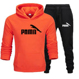 Men's track suit fleece padded hoodie brand casual wear track suit men's jacket + pants warm wool liner winter sweatshirt suit。 - Presidential Brand (R)