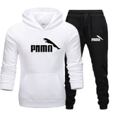 Men's track suit fleece padded hoodie brand casual wear track suit men's jacket + pants warm wool liner winter sweatshirt suit。 - Presidential Brand (R)