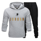 New Fashion Mens Clothing Pullovers Sweater Cotton Men Tracksuits Hoodie Two Pieces + Pants Sports Shirts Fall Winter Track suit - Presidential Brand (R)