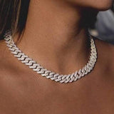 Cuban Link Chains Necklaces Luxury Bling Choker Iced Out Zircon Chains - Presidential Brand (R)