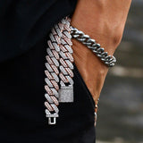 Cuban Link Chains Necklaces Luxury Bling Choker Iced Out Zircon Chains - Presidential Brand (R)