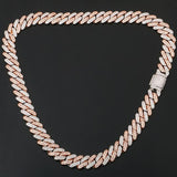 Cuban Link Chains Necklaces Luxury Bling Choker Iced Out Zircon Chains - Presidential Brand (R)