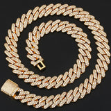 Cuban Link Chains Necklaces Luxury Bling Choker Iced Out Zircon Chains - Presidential Brand (R)